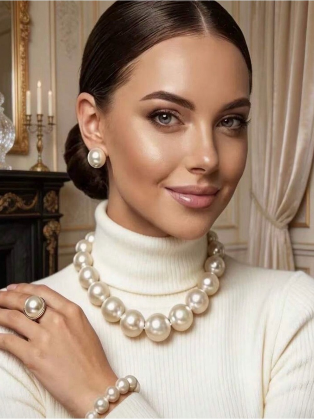 Four Piece Pearl Jewelry Set NWT